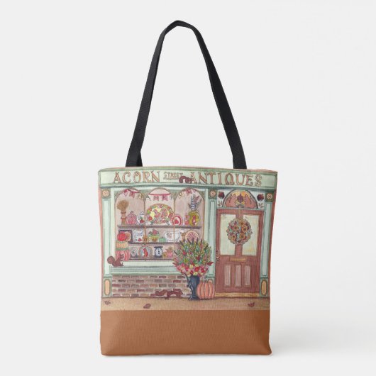 Thanksgiving Antiek Waterverf Canvas tas (Achterkant)