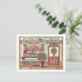 Thanksgiving Antiek winkelWaterverf Briefkaart (Staand voorkant)