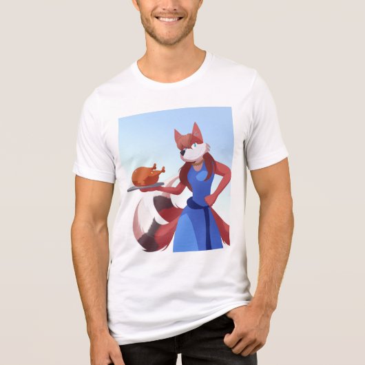 Thanksgiving Anton's Mom Tri-Blend Shirt (Voorkant)