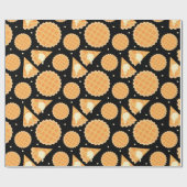 Thanksgiving appeltaart dessert voedsel met patroo cadeaupapier (Vlak)