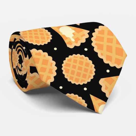 Thanksgiving appeltaart met patroon zwart stropdas (Opgerold)