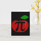 Thanksgiving Apple Pie Lover Funny Pi Day Wiskunde Kaart (Gele Bloem)