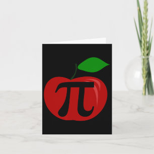 Thanksgiving Apple Pie Lover Funny Pi Day Wiskunde Kaart