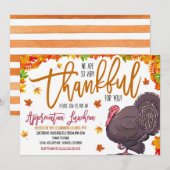 Thanksgiving appreciatie uitnodiging (Voorkant / Achterkant)