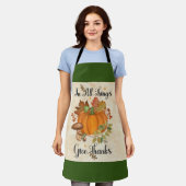 Thanksgiving Apron Schort (Gedragen)
