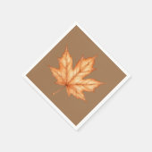 Thanksgiving Aquarel Herfstblad Servet (Hoek)