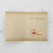 Thanksgiving Autumn Fall Vintage Card Kaart (Binnen)