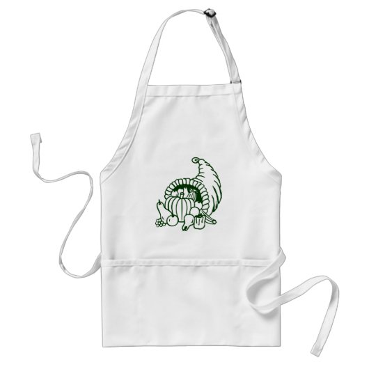 THANKSGIVING AUTUMN FRUIT apron Standaard Schort (Voorkant)