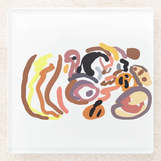 Thanksgiving autumn glazen onderzetter (Voorkant)