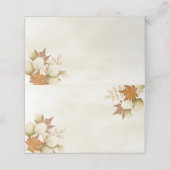 Thanksgiving Autumn Greenery Herfst Foliage Elegan Plaatskaartje (Buitenkant ongevouwen)