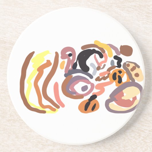 Thanksgiving autumn zandsteen onderzetter (Voorkant)