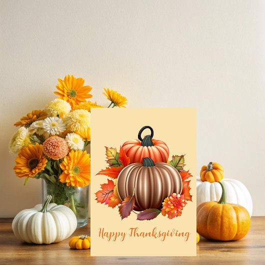 Thanksgiving Autumnal Plenty Kaart