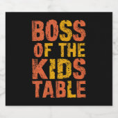 Thanksgiving baas van de Kinder Tafel Turkije Dag Bier Etiket (Enkel label)