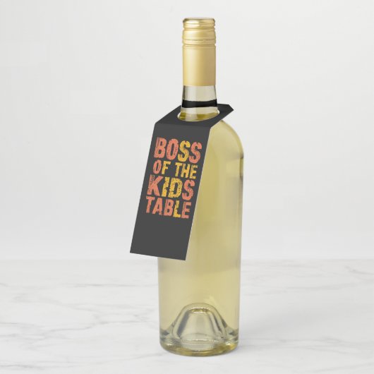 Thanksgiving baas van de Kinder Tafel Turkije Dag Flessenhanger (Schuin)