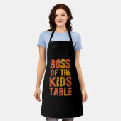 Thanksgiving Baas Van De Kinderen Tafel Turkey Day Schort (Gedragen)