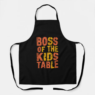 Thanksgiving Baas Van De Kinderen Tafel Turkey Day Schort