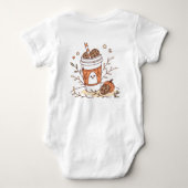 Thanksgiving baby clothes, custom baby bodysuit (Achterkant)
