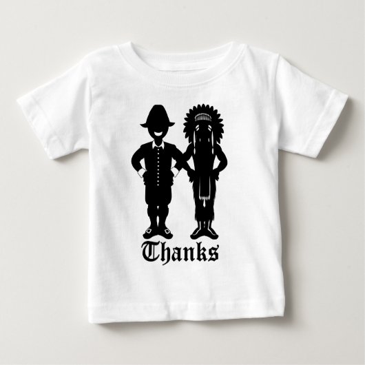 Thanksgiving Baby Shirt Gepersonaliseerde Baby Shi (Voorkant)