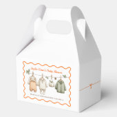 Thanksgiving Baby shower Meisje | Gezellige waslij Bedankdoosjes (Voorkant)