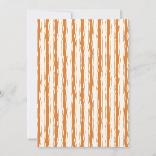 Thanksgiving Baby Shower Meisje | Gezellige Waslij Kaart (Achterkant)