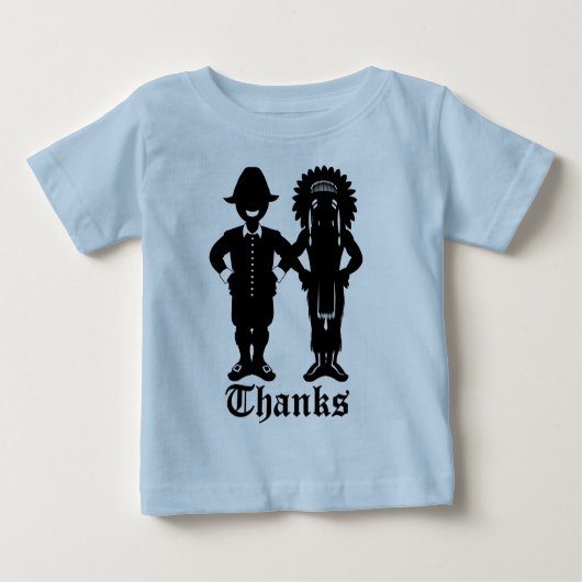 Thanksgiving Baby T-shirt feestdag Shirt (Voorkant)