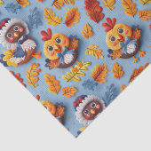 Thanksgiving Baby Turkije en kuikens Tissuepapier (Detail)