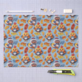 Thanksgiving Baby Turkije en kuikens Tissuepapier (Craft)