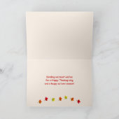 Thanksgiving Baby Turkije Foto Feestdagen Kaart (Binnen)