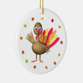 Thanksgiving Baby Turkije Keramisch Ornament (Rechts)