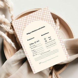 Thanksgiving baby voorspelling Baby shower spel Ka Advieskaart