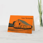 Thanksgiving Barn Wenskaart Kaart (Voorkant)