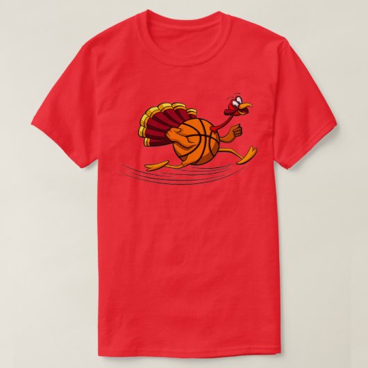 Thanksgiving Basketball Turkije T-shirt (Design voorkant)