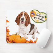 Thanksgiving Basset Mousepad Muismat (Met muis)