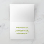 Thanksgiving Beauful Leaves Religieuze Card Kaart (Binnen)