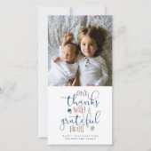 Thanksgiving Bedankt geven Feestdagenkaart (Voorkant)