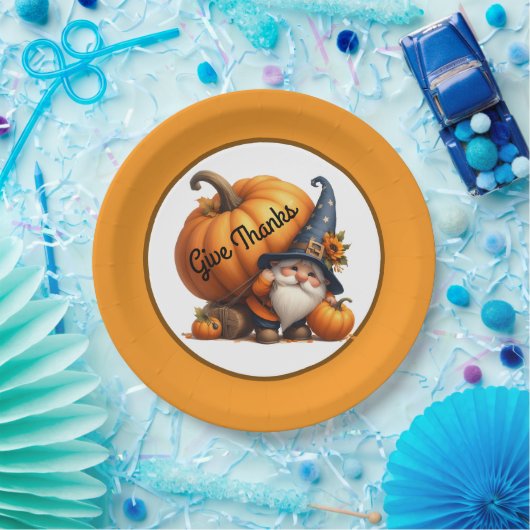 Thanksgiving Bedankt geven Papieren Bordje (Feest)