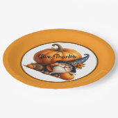 Thanksgiving Bedankt geven Papieren Bordje (Gekanteld)
