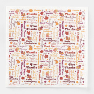 Thanksgiving Bedankt geven Servet