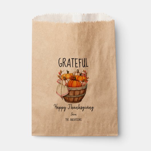 Thanksgiving Bedankzakje (Voorkant)