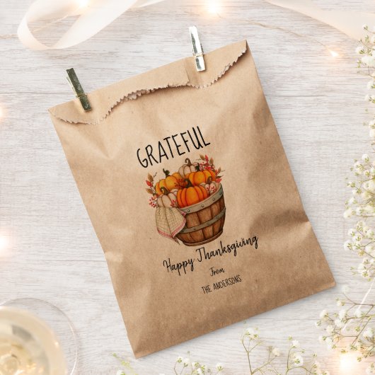 Thanksgiving Bedankzakje (Geknipt)