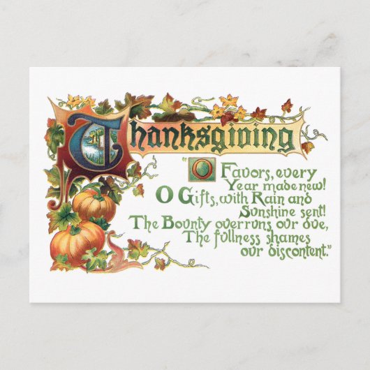  Thanksgiving begroet met pompoenen Feestdagenkaart (Voorkant)