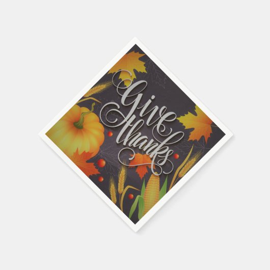 Thanksgiving begroet servet (Hoek)