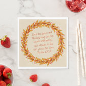 Thanksgiving - Bekende Bijbel Verse Napkins 6,5 in Servet (Insitu)