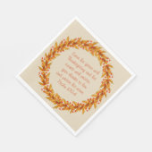 Thanksgiving - Bekende Bijbel Verse Napkins 6,5 in Servet (Hoek)