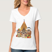 Thanksgiving Beren Vakje T-shirt (Voorkant)