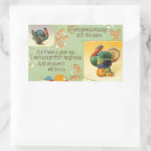 Thanksgiving Bericht Kalkoenen  Sticker (Tas)