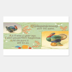 Thanksgiving Bericht Kalkoenen  Sticker