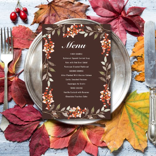Thanksgiving Berries Menu