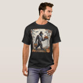 Thanksgiving Bigfoot UFO Funny Sasquatch Turkey T-shirt (Voorkant volledig)