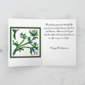 Thanksgiving bij oma feestdagen kaart (Binnen)